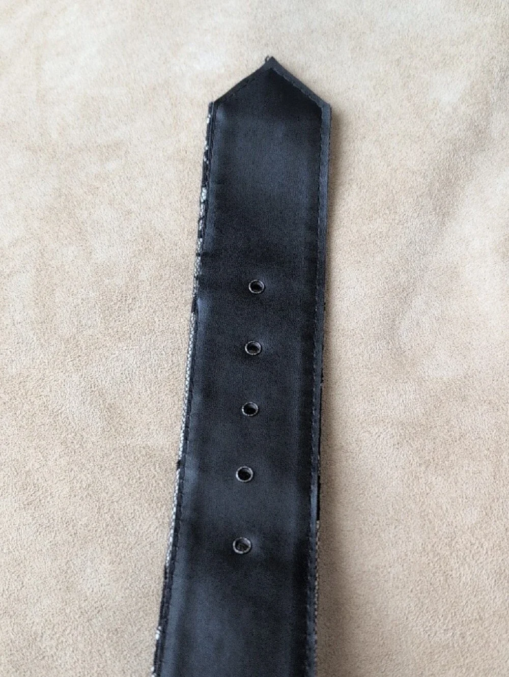 Black Lace Wide Fashion Belt